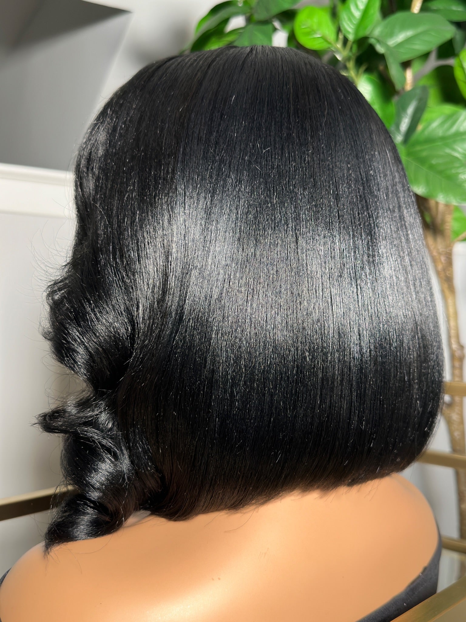 Silk Press Bob Wig Jet Black 
