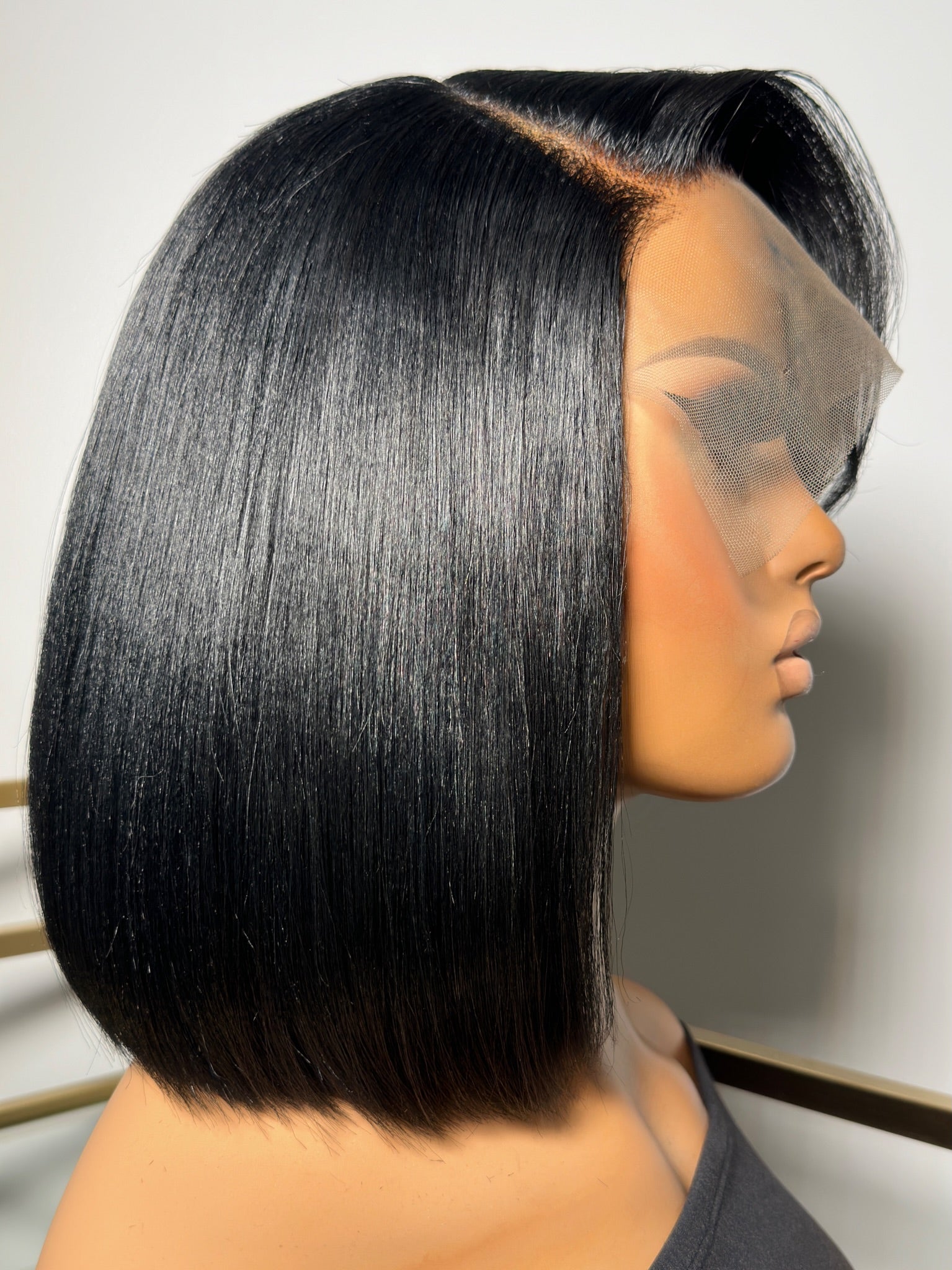 Silk Press Bob Wig Jet Black 
