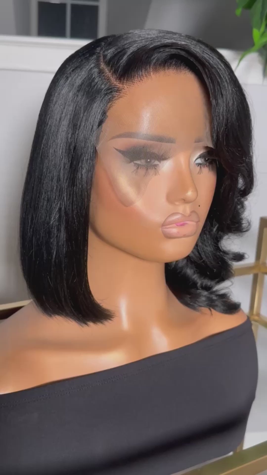 Thee Silk Press Bob 12” Wig ( MADE TO ORDER )