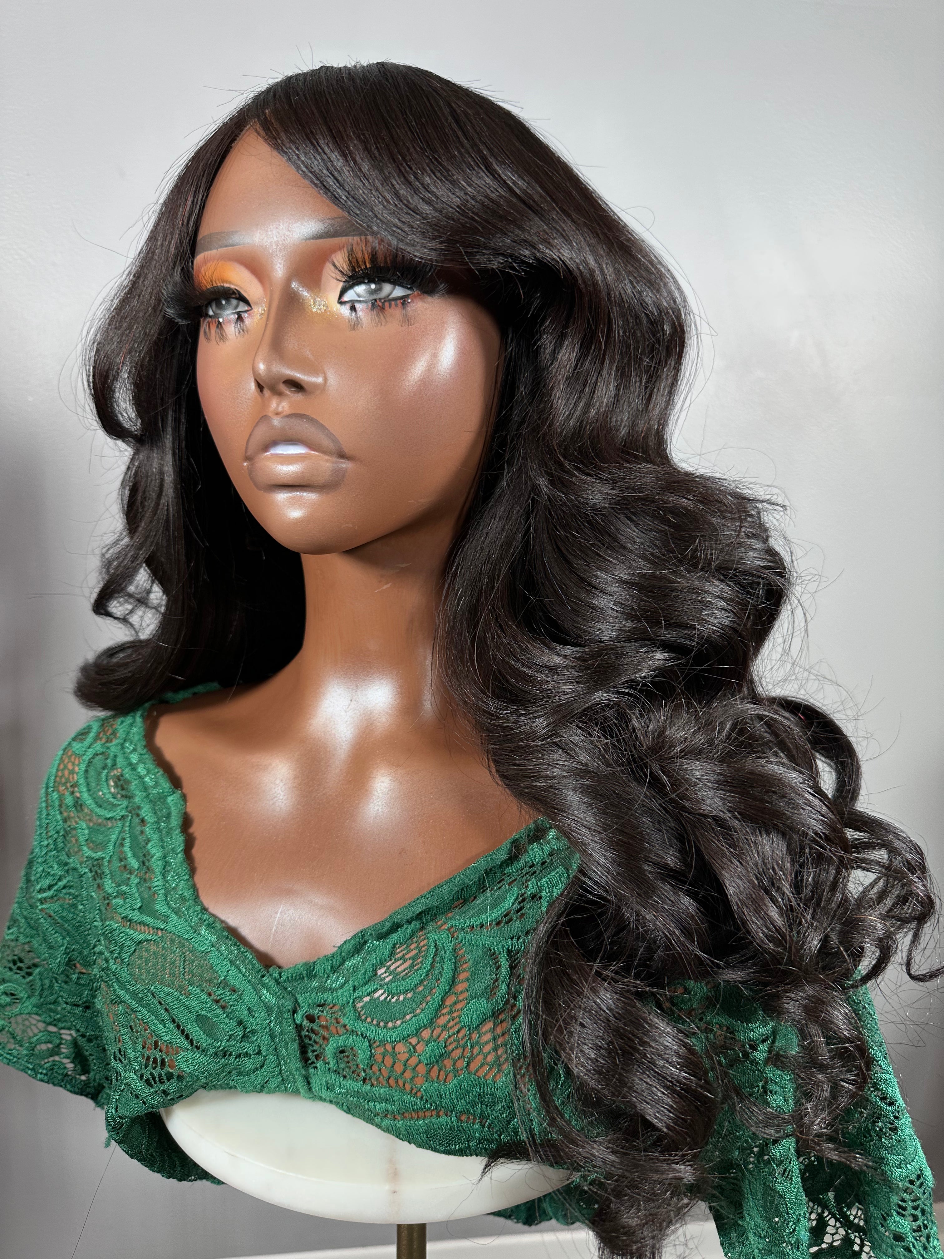18” Thee Silk Press Glue-Less Wig - Glamour House Of Hair 